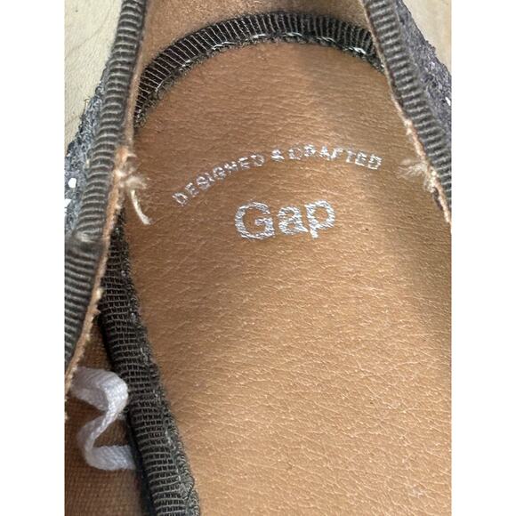 Gap Shoes Womens Size 6 Silver‎ Glitter Pointed Toe Ballet Flats Sparkle Party - Picture 2 of 10